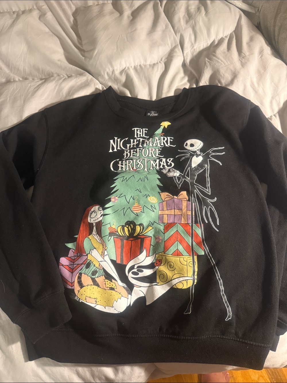 The Nightmare Before Christmas Black Graphic Sweatshirt